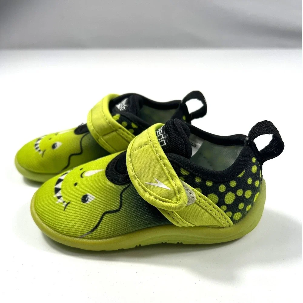 Speedo Kids Original Surfwalker Water‎ Shoes Dinosaur Green Size 5/6 Beach